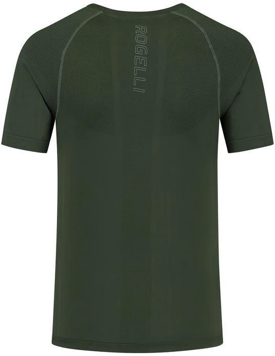 Rogelli ESSENTIAL bėgimo marškinėliai žali XL