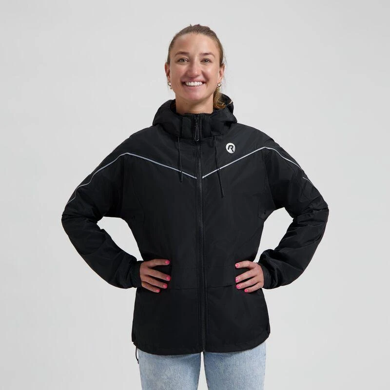 Rogelli ESSENTIAL lietaus striukė juoda 2XL