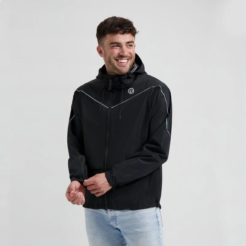 Rogelli ESSENTIAL lietaus striukė juoda S