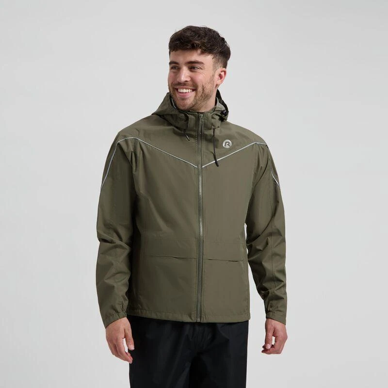 Rogelli ESSENTIAL lietaus striukė žalia XL