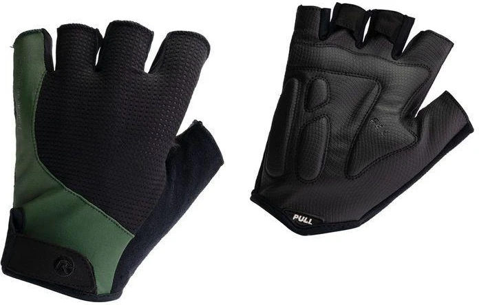 Rogelli ESSENTIAL pirštinės juodos ir žalios M