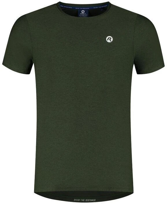 Rogelli ESSENTIAL žalias 2XL bėgimo marškinėliai
