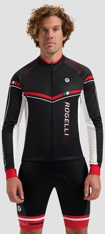 Rogelli GARA MOSTRO II ilgomis rankovėmis marškinėliai raudoni 5XL