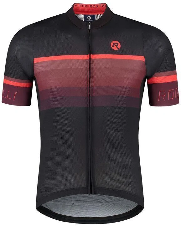 Rogelli HERO II marškinėliai juodi ir bordo 4XL