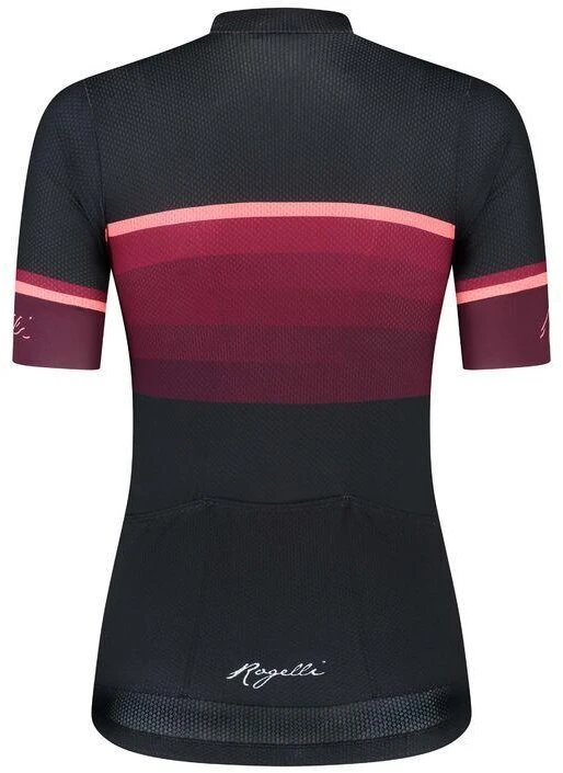 Rogelli IMPRESS II moteriški marškinėliai bordo-koralų XS