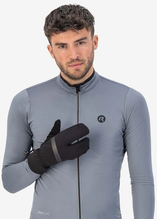 Rogelli NOVA LOBSTER žieminės juodos pirštinės 3XL