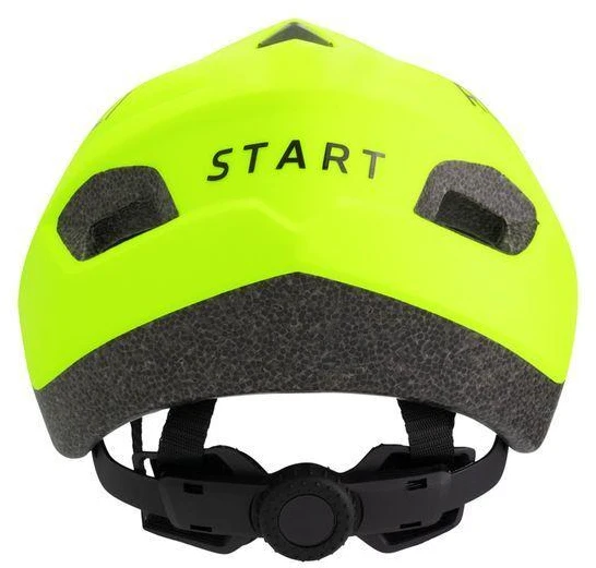 Rogelli START vaikiškas šalmas, fluorescencinis, 48-52 cm