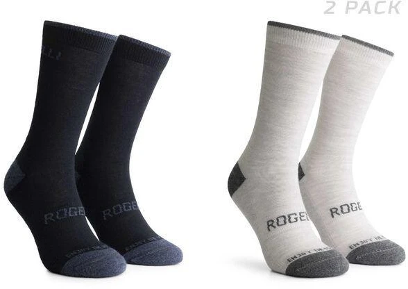 Rogelli vilnonės kojinės, 2 poros, mėlyna/pilka, 36-39