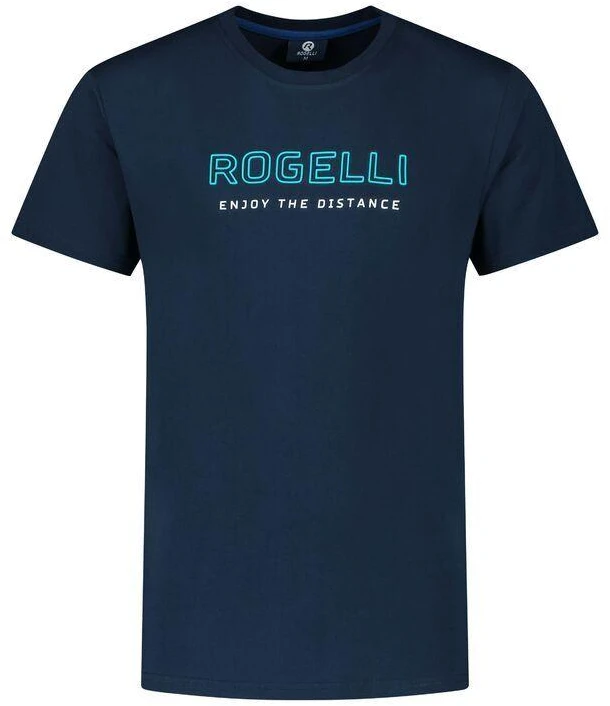 Rogelli vyriški marškinėliai LOGO tamsiai mėlyni M