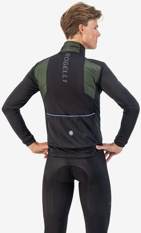 Rogelli WADDED II žiemos striukė žalia ir juoda 2XL