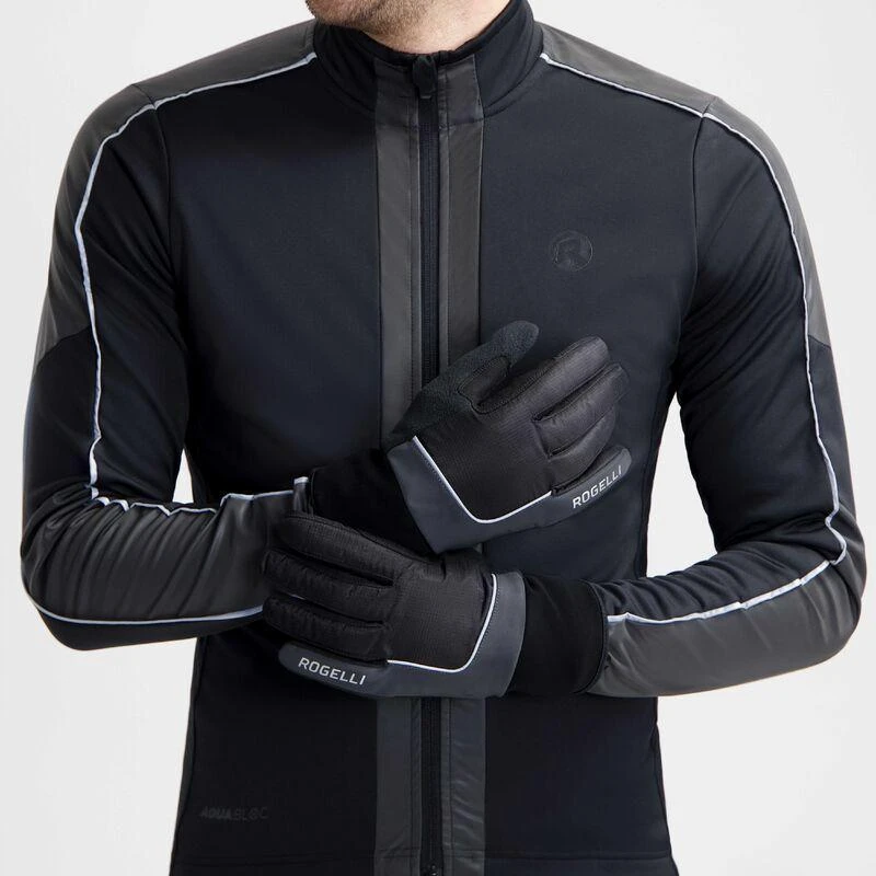 Rogelli žiemos pirštinės ESSENTIAL HIVIS juodos XL