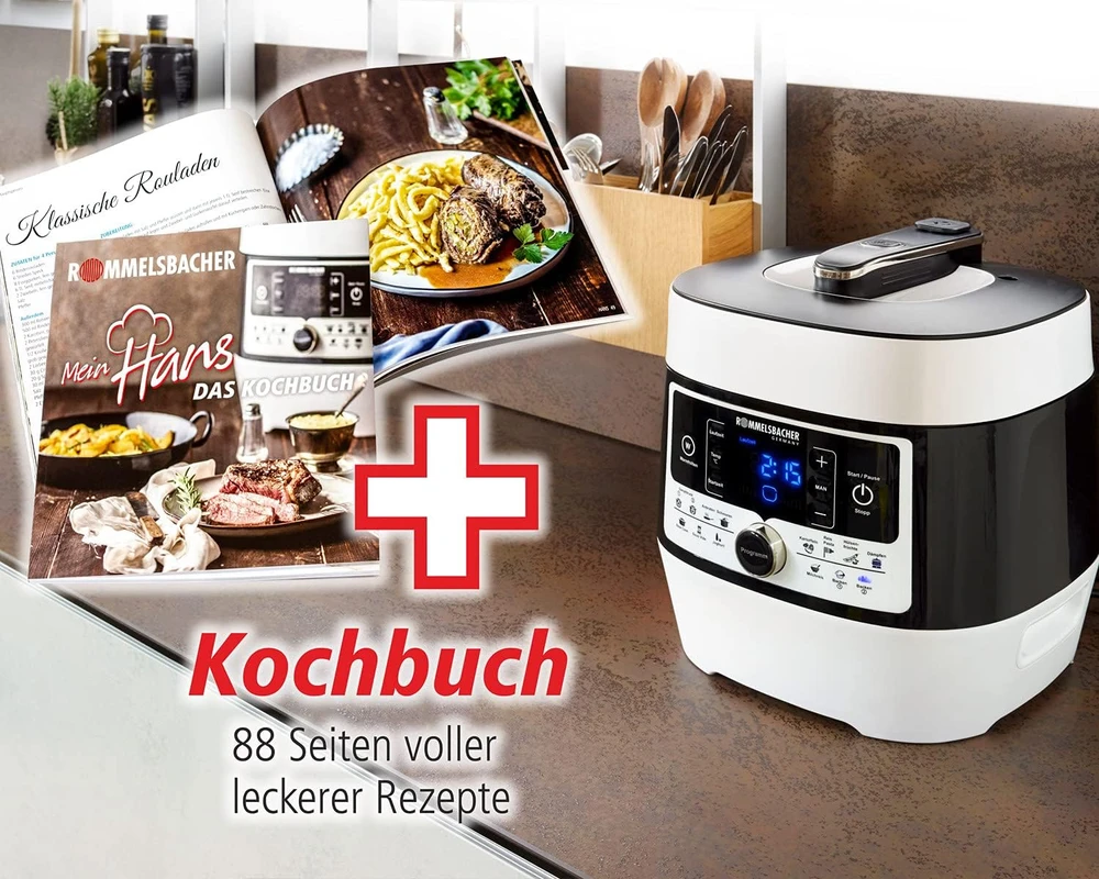 Rommelsbacher elektrinis daugiafunkcis greitpuodis 6 l, 1000 W, 14 programų MD 1000