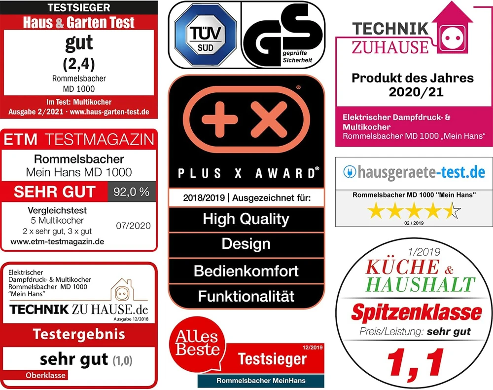 Rommelsbacher elektrinis daugiafunkcis greitpuodis 6 l, 1000 W, 14 programų MD 1000