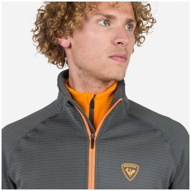 Rossignol Blackside Fleece džemperis su užtrauktuku pilkas