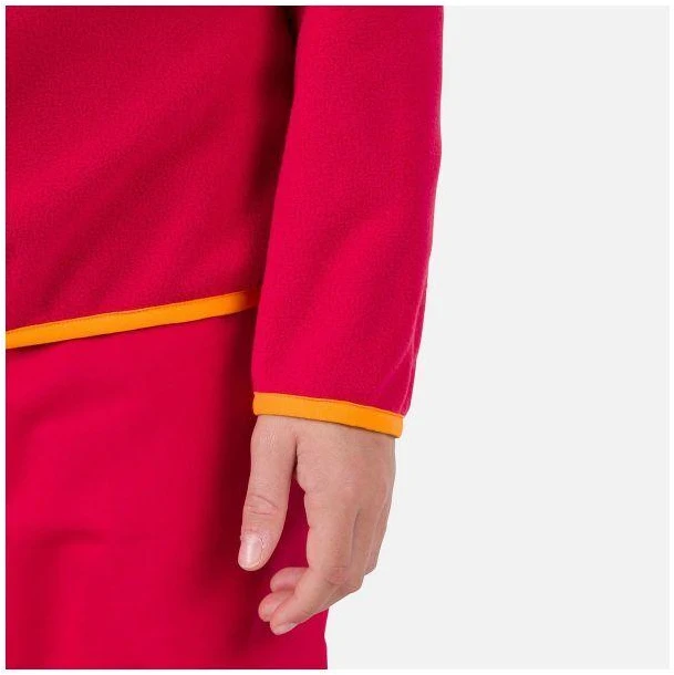 Rossignol Jr Strawpile Fleece pusiau užsegamas bliuzonas Raudonas