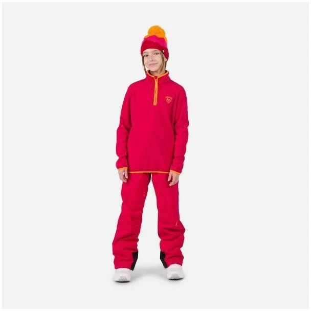 Rossignol Jr Strawpile Fleece pusiau užsegamas bliuzonas Raudonas