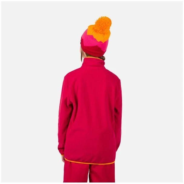 Rossignol Jr Strawpile Fleece pusiau užsegamas bliuzonas Raudonas