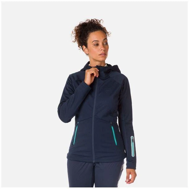 ROSSIGNOL Moteriška softshell striukė su gobtuvu, tamsiai mėlyna