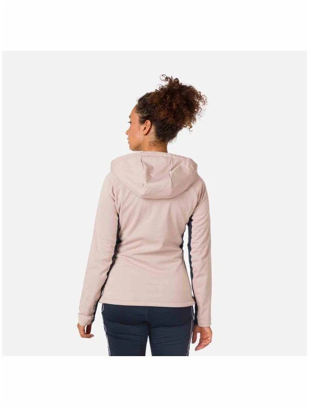ROSSIGNOL W Softshell striukė su gobtuvu Rožinė
