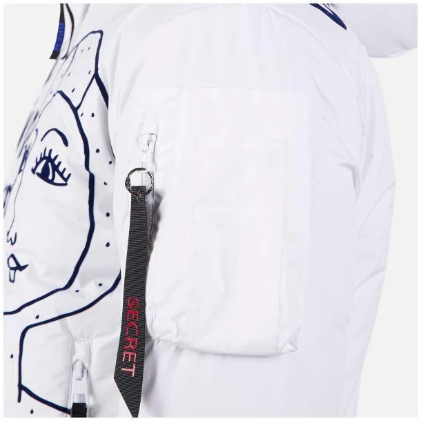 Rossignol W Yety Fleece bomber striukė balta