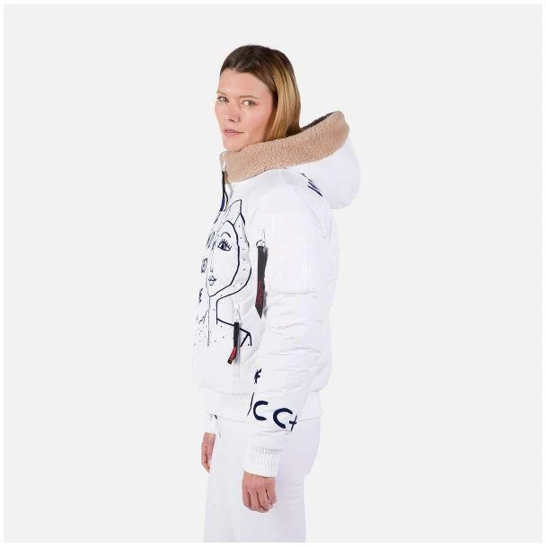 Rossignol W Yety Fleece bomber striukė balta