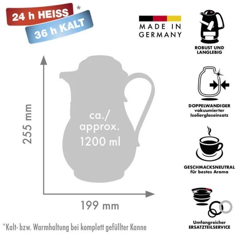 ROTPUNKT termosas, 1,2 l, dramblio kaulo spalvos (ekru)