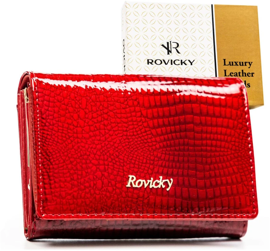 Vidutinė piniginė moterims Rovicky, raudona