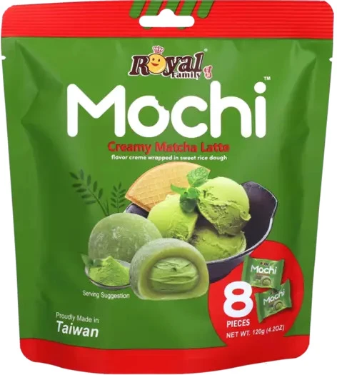 Royal Family Mochi Creamy Matcha Latte flavor 120g x 12 pcs (TW)