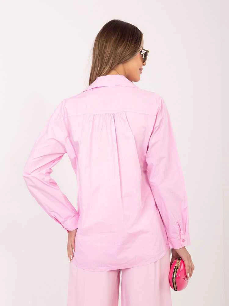 Rožinė klasikinė moteriška palaidinė (one size)