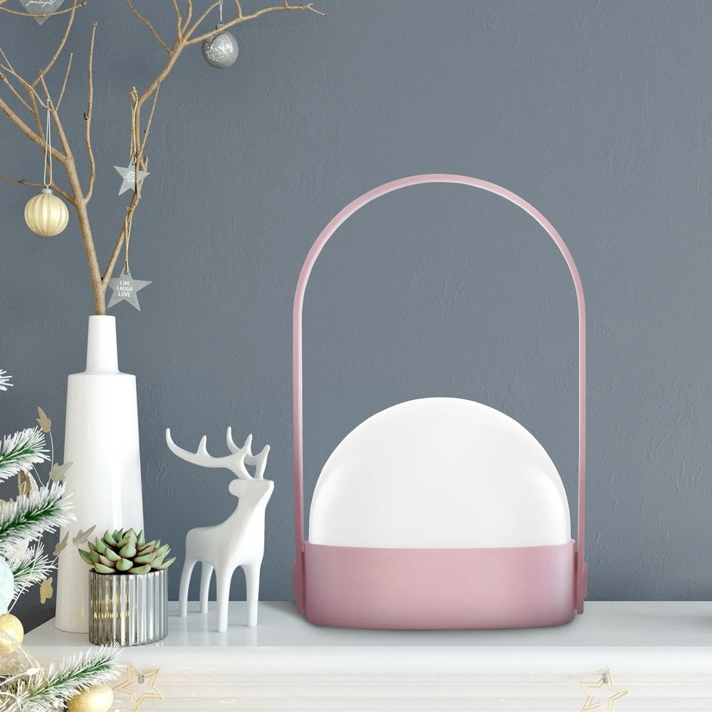 DecoKing Rožinė LED dekoracija KAMPI M (šilta balta)