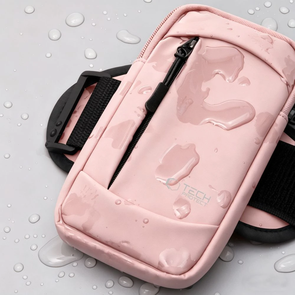 Tech-Protect M6 UNIVERSALUS SPORTO DĖKLAS ANT RANKOS ROŽINIS