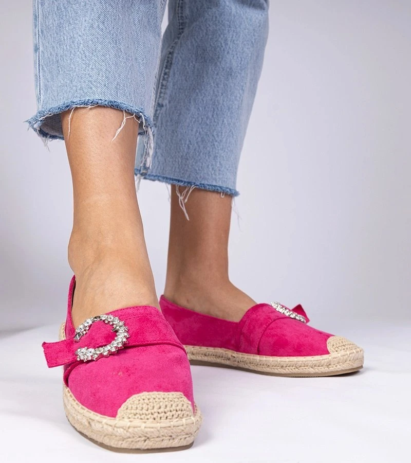 Rožinės espadrilės su cirkoniais Maruta“