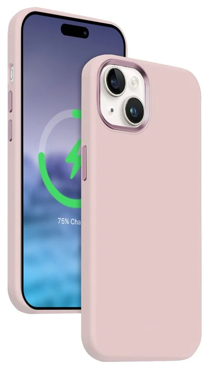 Crong Color Cover LUX Magnetic - Dėklas iPhone 15 Plus MagSafe (rožinė)
