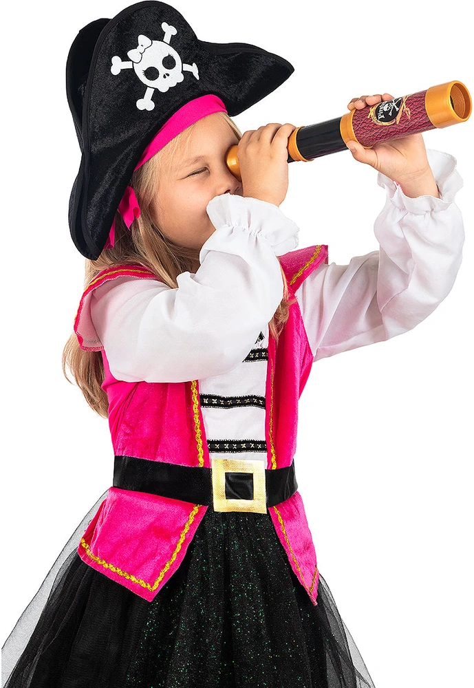 Rožinis piratės kostiumas mergaitėms – Piratai
