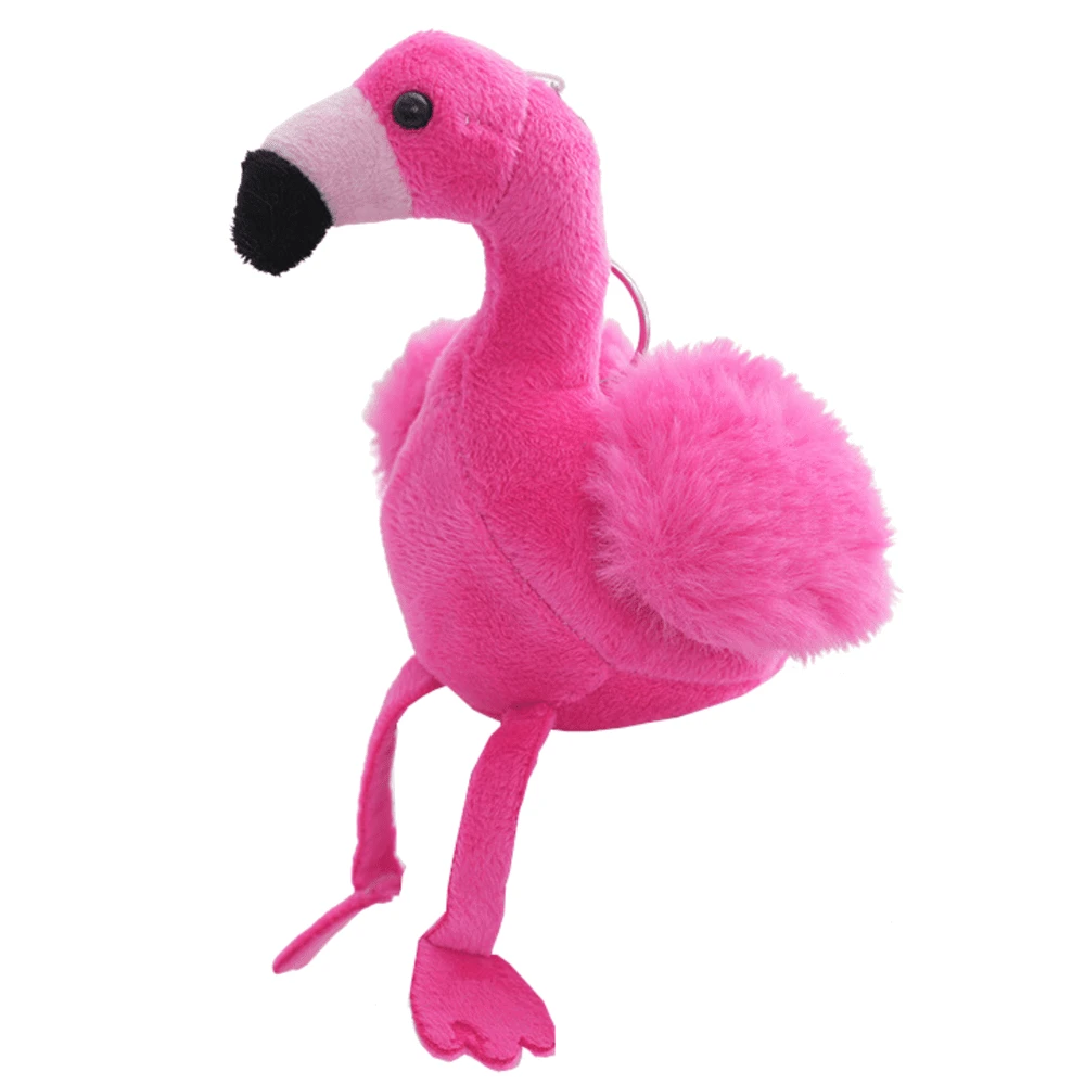 Lean Toys Pliušinis Flamingo Raktų Pakabukas 12 cm