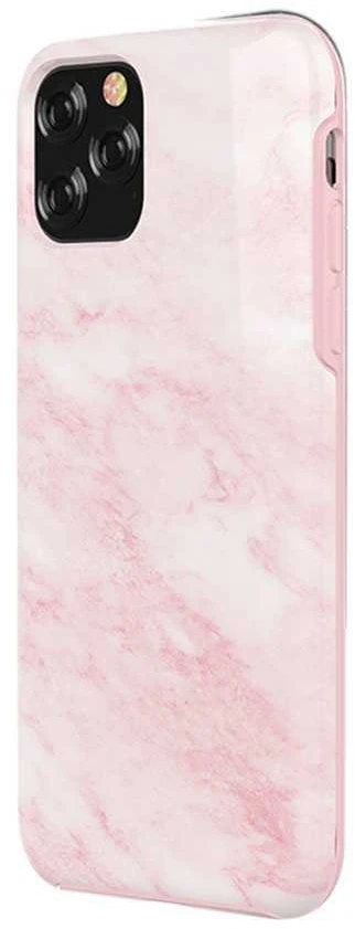 Devia Rožinis telefono dėklas iPhone 11 Pro Max, marmuro rašto