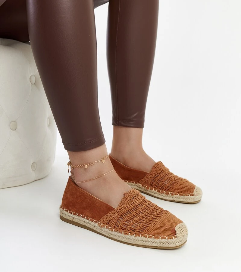 Rudos ažūrinės espadrilės Gordana