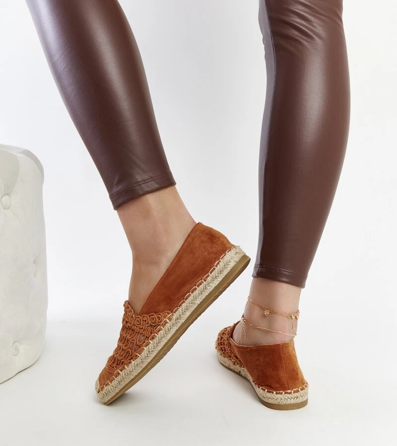 Rudos ažūrinės espadrilės Gordana