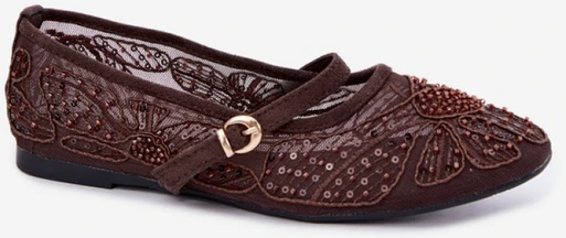 Rudos balerinos su blizgučiais Step in style