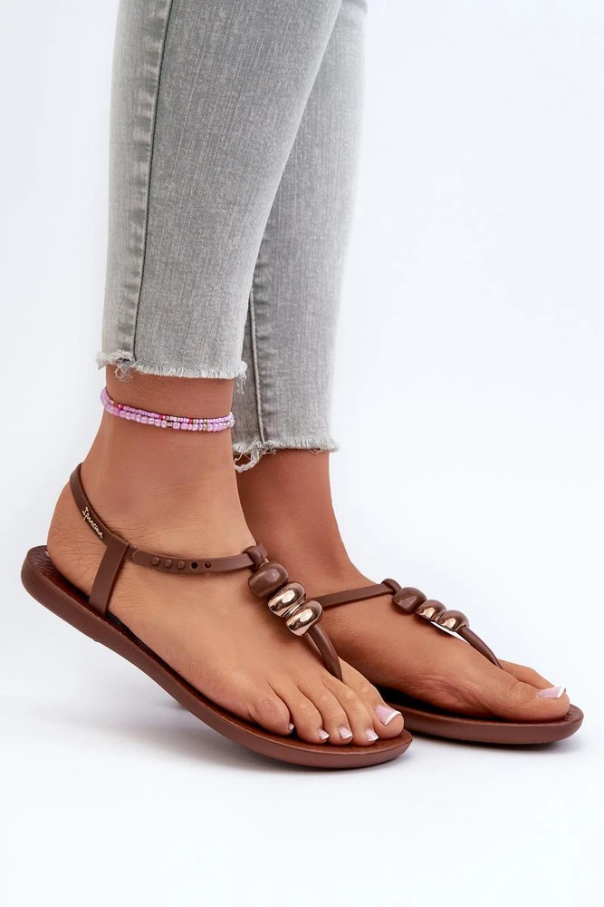 Rudos basutės su dekoratyvine detale Step in style