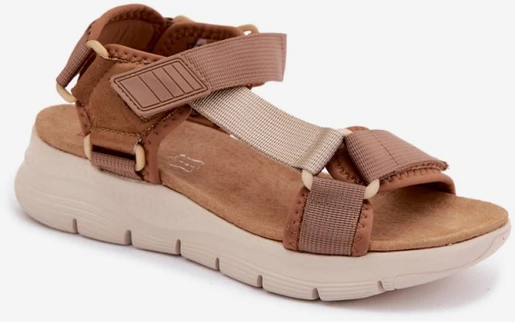 Rudos platforminės basutės Step in style