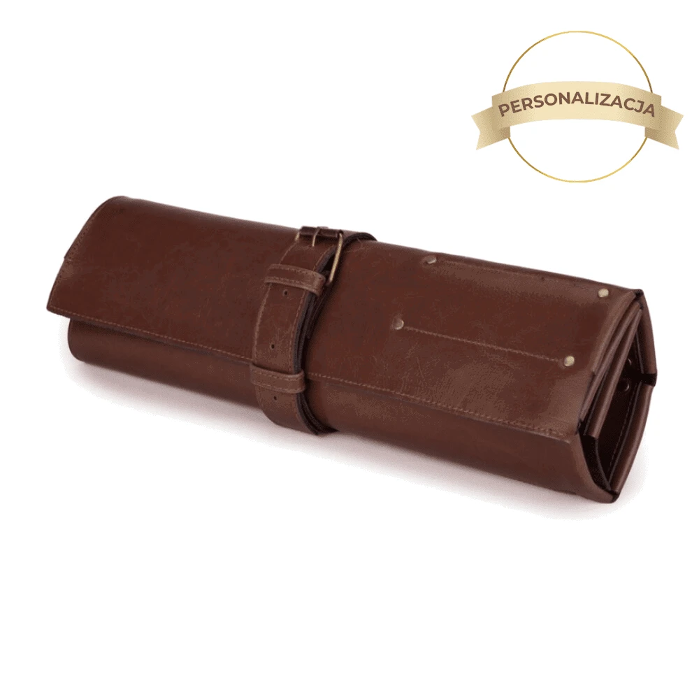 Solier Accessories Personalised leather knife case Solier SA44 vintage ruda
