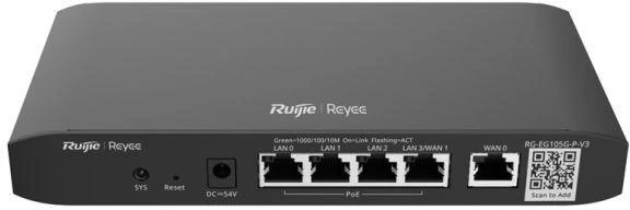 Ausinės Ruijie Reyee RG-EG105G-P-V3 maršrutizatorius
