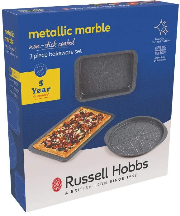 Russell Hobbs Metallic Marble 3 dalių kepimo skardų rinkinys RH03756