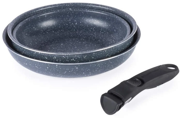 Russell Hobbs Nightfall Stone 4 dalių Smart Clip keptuvių rinkinys