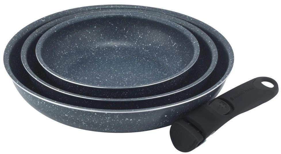 Russell Hobbs Nightfall Stone 4 dalių Smart Clip keptuvių rinkinys RH03293EU7