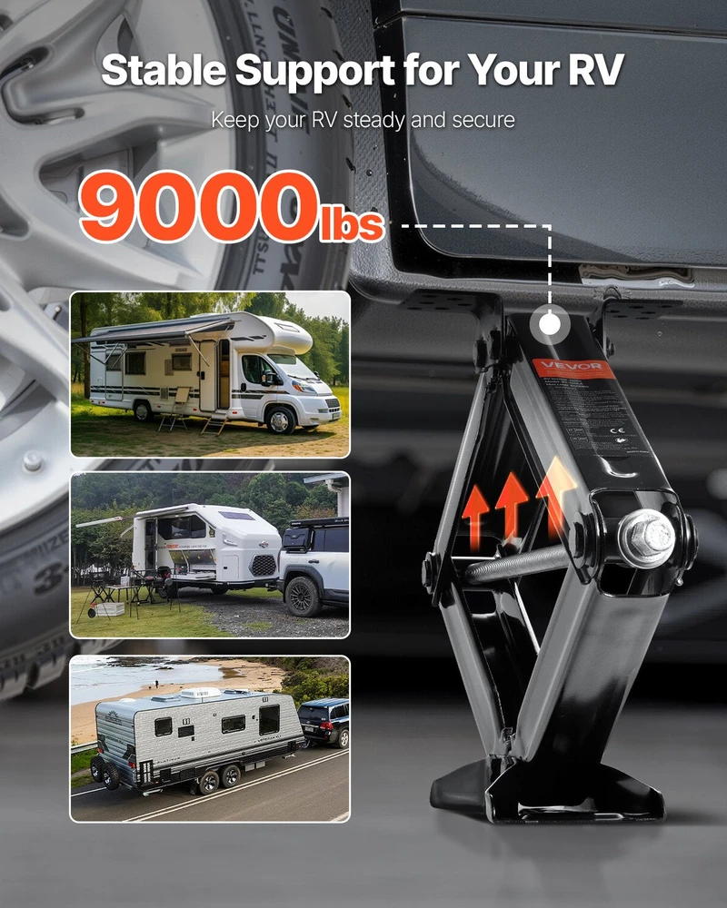 Vevor RV žirklinės domkratai 4082 kg rinkinys