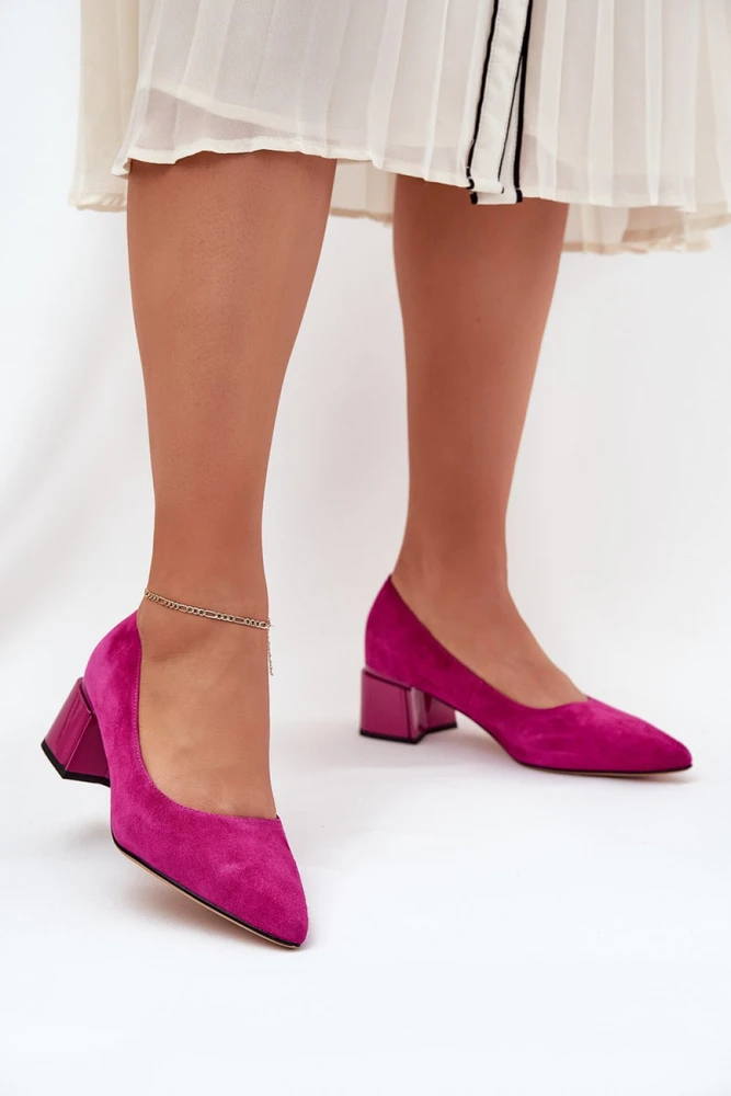 Ryškiai rožiniai aukštakulniai bateliai Step in style