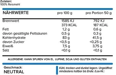 Ryžių pudingas NNT Labs 1500 g, neutralaus skonio