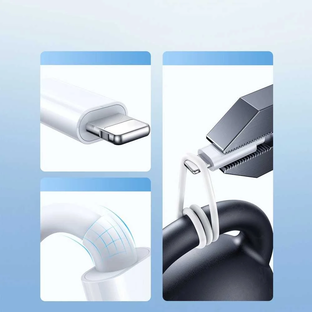 Apple Watch magnetinis įkroviklis Joyroom S-IW008 Lightning + USB-C 5 V 1.2 m (baltas)